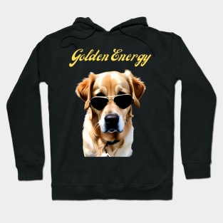 Funny Golden Retriever in Sunglasses Hoodie